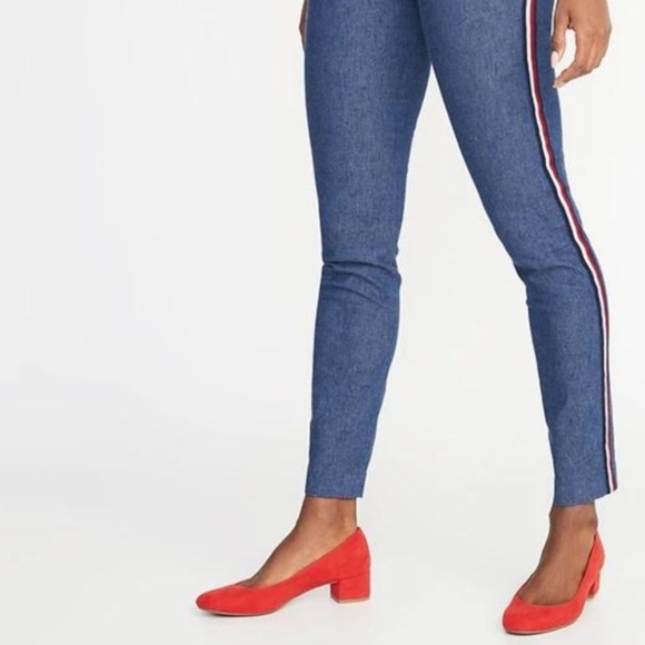 Mid-Rise Pixie Side-Stripe Ankle Pants for Women - Picture 2 of 4